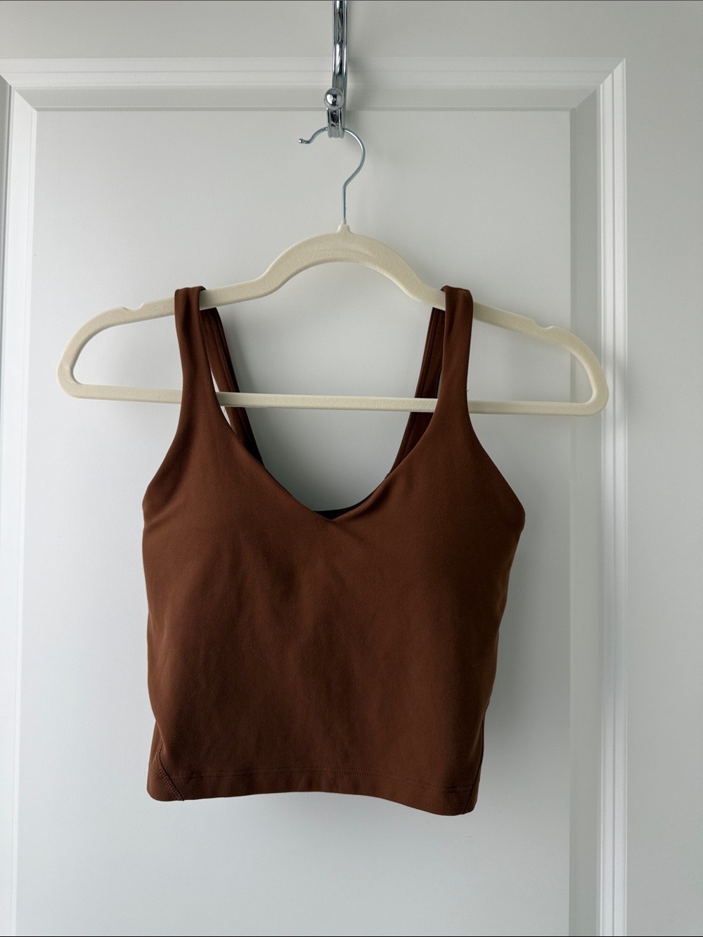 lululemon athletica Java Brown cropped tank top Size 4
